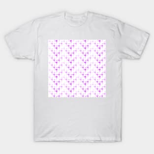 Seamless repeating pattern with purple flamingos T-Shirt